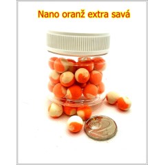 NANO Pop up plovoucí boilies, oranžové neutrál  extra savé CENA bez DPH 12%